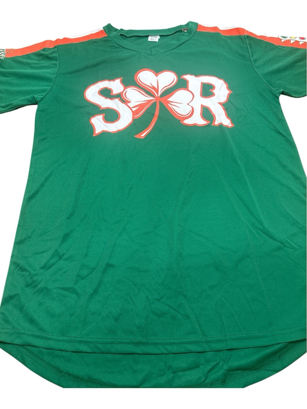 Tip Hill Syracuse Green Short Sleeve Graphic Tee with Shamrock Logo